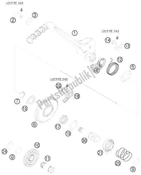 Todas las partes para Iniciador de KTM 400 EXC Europe 2009