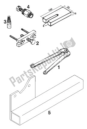 Toutes les pièces pour le Outils Spéciaux 50 Sxr du KTM 50 SXR PRO Junior Europe 1997