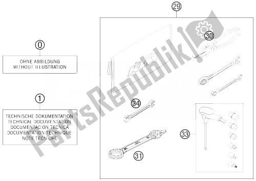 Todas as partes de Kit De Acessórios do KTM 250 EXC SIX Days Europe 2013