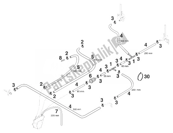 Todas las partes para Manguera De Combustible 660 Rallye ' de KTM 660 LC4 Rallye Europe 1999