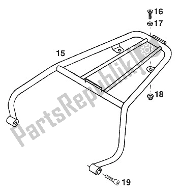 Tutte le parti per il Accessori 125 Lc2 '96 del KTM 125 LC2 80 Orange BRD Europe 1996