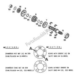 trasmissione sull'albero principale 125