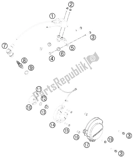 All parts for the Ignition System of the KTM 50 SXS USA 2012