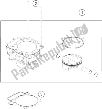 Todas las partes para Cilindro de KTM 350 EXC F Australia 2015