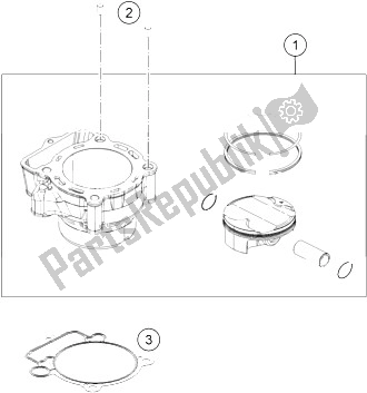 Todas las partes para Cilindro de KTM 350 EXC F USA 2015