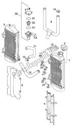 radiador - mangueira do radiador 250/300/360 '97
