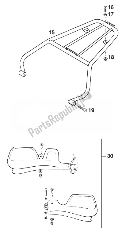 Todas las partes para Accesorios 125 Lc2 '98 de KTM 125 LC2 80 Europe 1998