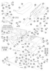 serbatoio carburante, sedile, copertura lc8