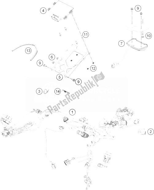 Todas las partes para Arnés De Cableado de KTM RC 250 R Europe 2013