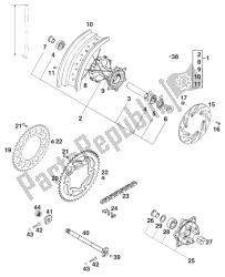 rueda trasera super moto