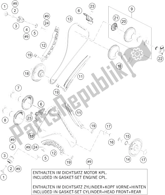 Toutes les pièces pour le Commande De Synchronisation du KTM 1190 Adventure R ABS Australia 2015