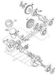 CRANKSHAFT - PISTON EURO 125