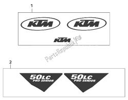 DECAL SET 50 SX LC 2001