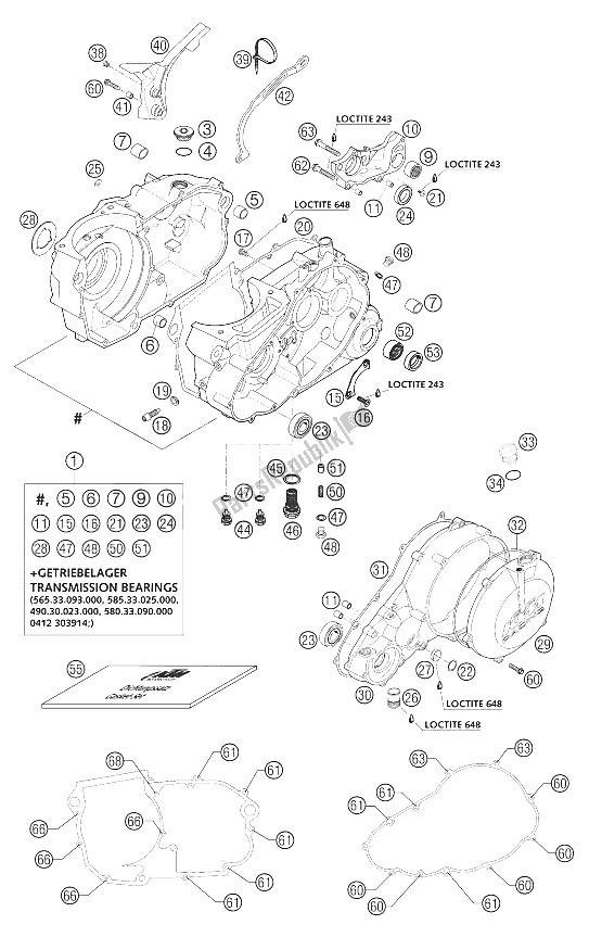 Tutte le parti per il Cofano Motore 660 Rallye del KTM 660 Rallye Europe 2002