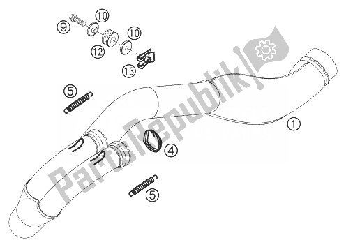 Todas las partes para Curva 450 Sx Racing de KTM 540 SXS Racing Europe 2003