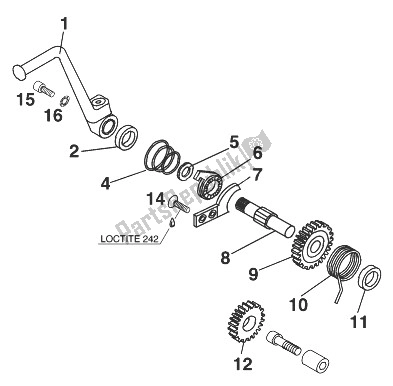 Todas las partes para Pedal De Arranque 60/65 Ccm '98 de KTM 60 SX Europe 1998