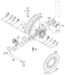 roue avant 125 s.moto 2001