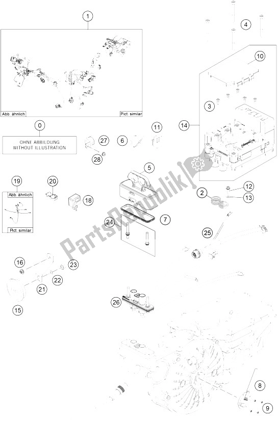 Todas las partes para Arnés De Cableado de KTM Freeride E SM Europe 0 2015