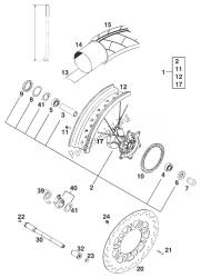 FRONT WHEEL BRIDGESTONE STING'97