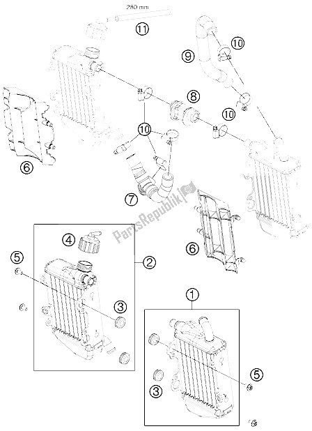 Toutes les pièces pour le Système De Refroidissement du KTM 65 SX Europe 2015