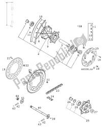 roda traseira com amortecedor lc4 2000