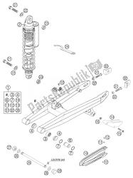 bras oscillant, amortisseur 65sx