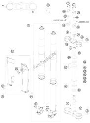 forcella anteriore, pinza tripla