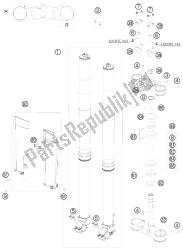 FRONT FORK, TRIPLE CLAMP