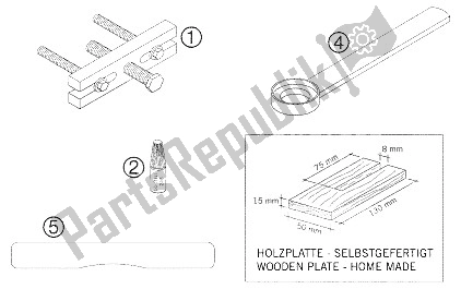 Toutes les pièces pour le Outils Spéciaux du KTM 50 Supermoto Europe 2006