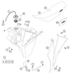 FUEL TANK, SEAT, COVER 250 SX