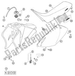 tanque, assento, capa racing mxc