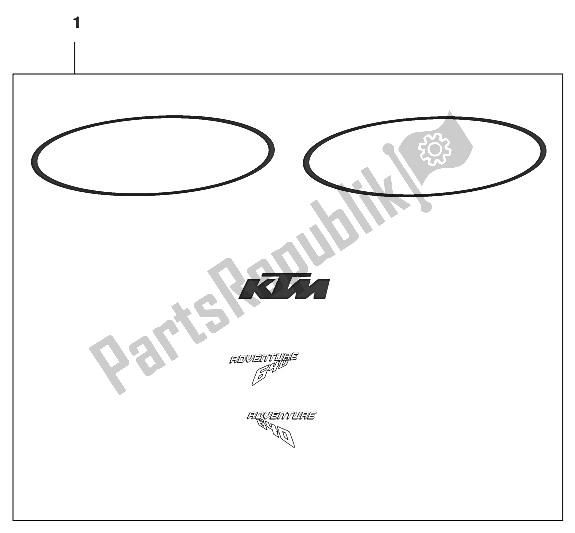 Todas las partes para Etiqueta Aventura 2001 de KTM 640 Adventure R Europe 2001