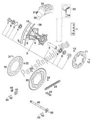 roda traseira 125/550 '96