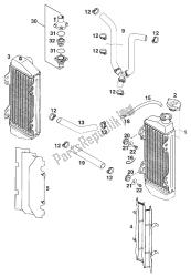 RADIATOR - RADIATOR HOSE 125/200 '98