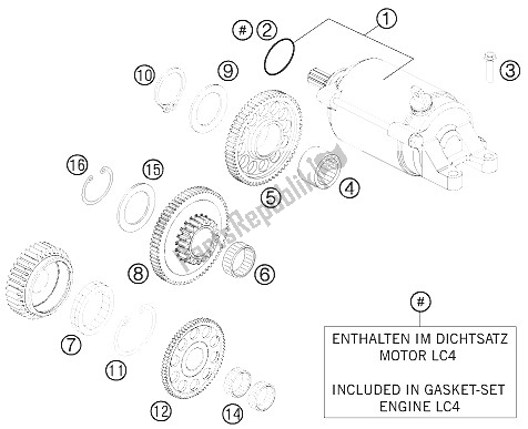 Tutte le parti per il Avviamento Elettrico del KTM 690 Duke Black Europe 2011