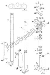 forcella anteriore - stelo sterzo usd43 wp 250-380 '20