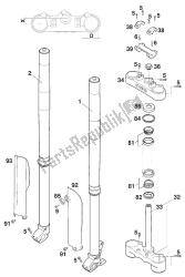 przedni widelec - mostek kierownicy usd43 wp 250-380 '20