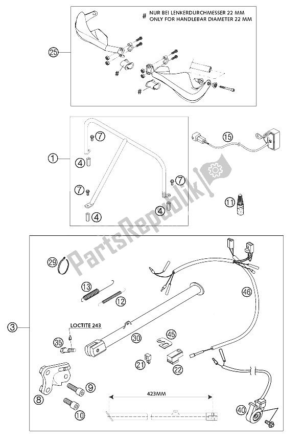 Todas las partes para Accesorios 640 Lc4 Advent de KTM 640 Adventure R Australia 2002