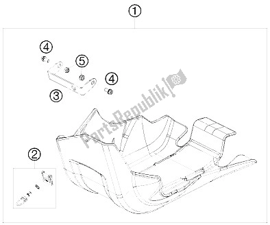 Todas las partes para Protector Del Motor de KTM 400 EXC Australia 2009