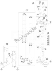 forcella anteriore, pinza tripla