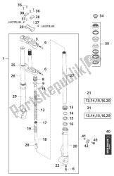 garfo dianteiro - haste de direção pro senior 50 lc 2001