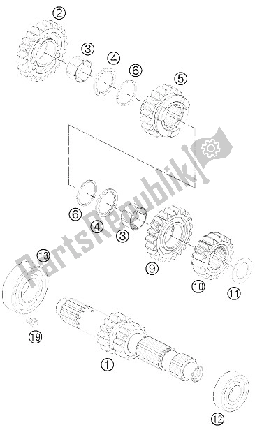 Wszystkie części do Przek? Adnia I - Wa? G?ówny KTM 525 XC ATV Europe 2012