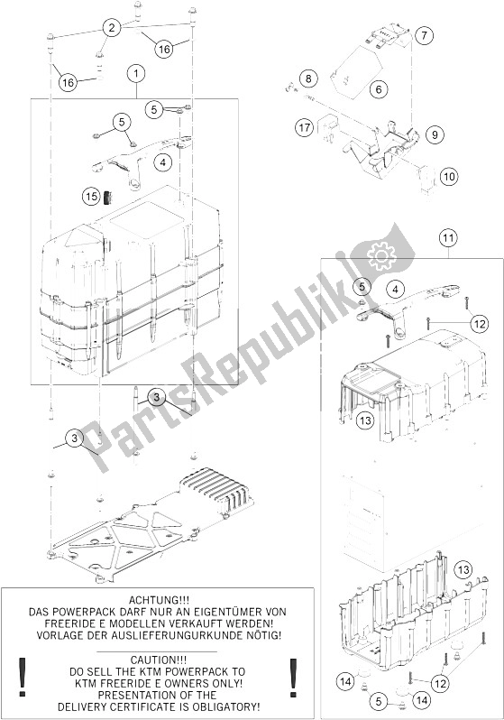 Todas las partes para Batería de KTM Freeride E SM Europe 0 2015
