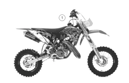 Tutte le parti per il Kit Di Conversione 50 Sxs del KTM 50 SXS USA 2014