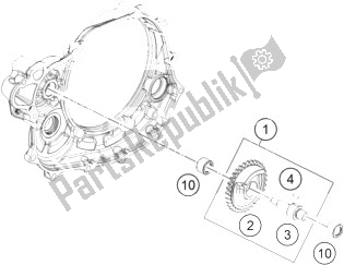 All parts for the Balancer Shaft of the KTM 450 XC F USA 2014