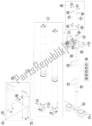 forcella anteriore, pinza tripla