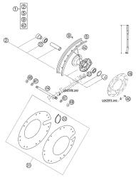 roda dianteira 50 sx lc 2002