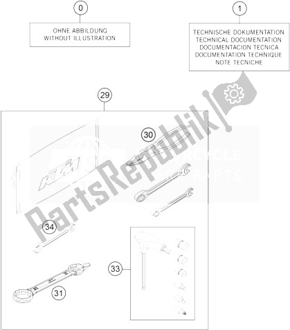 Tutte le parti per il Kit Accessori del KTM Freeride E SX Europe 0 2014