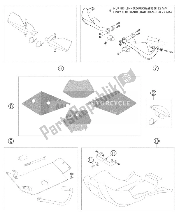 All parts for the Attachments 450/525 Smr of the KTM 450 SMR Europe 2004