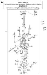 CARBURETOR KEIHIN PWK 38 '99